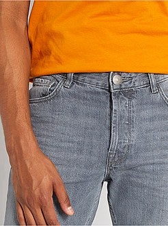 Calças de ganga de corte direito de 'conceção ecológica' L32 - Kiabi