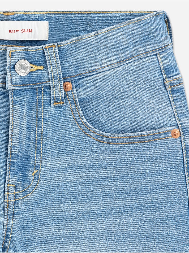 Calças de ganga de corte justo - levi's kids Azul claro - Kiabi