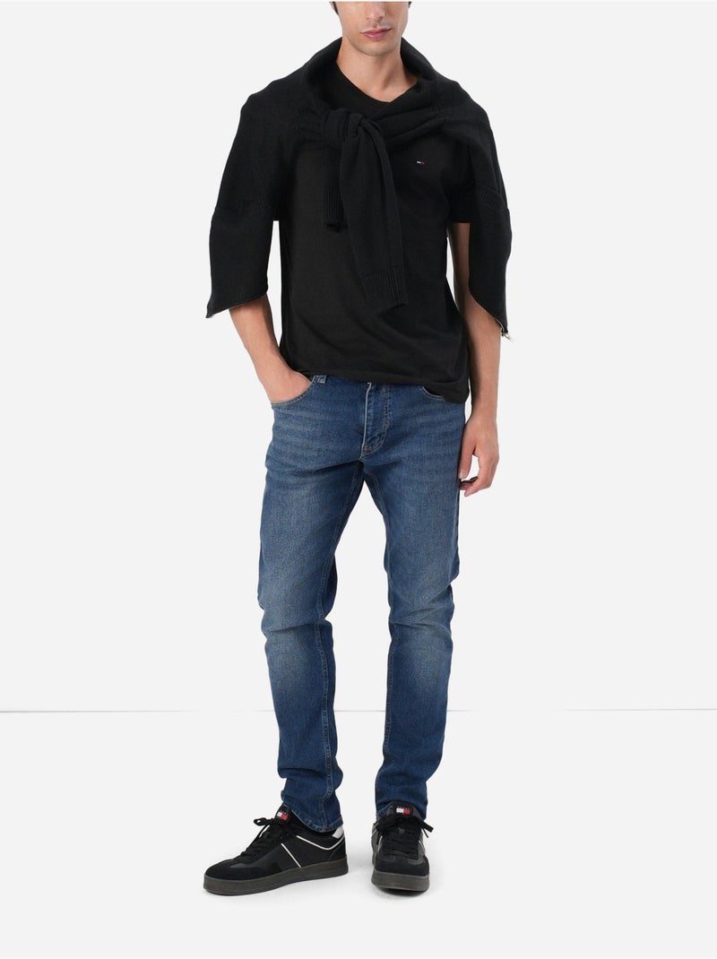 Calças de ganga de corte justo - Tommy jeans Azul escuro - Kiabi