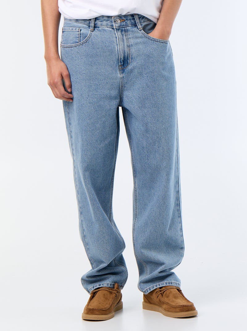 Calças de ganga de corte largo / relaxed fit Azul - Kiabi