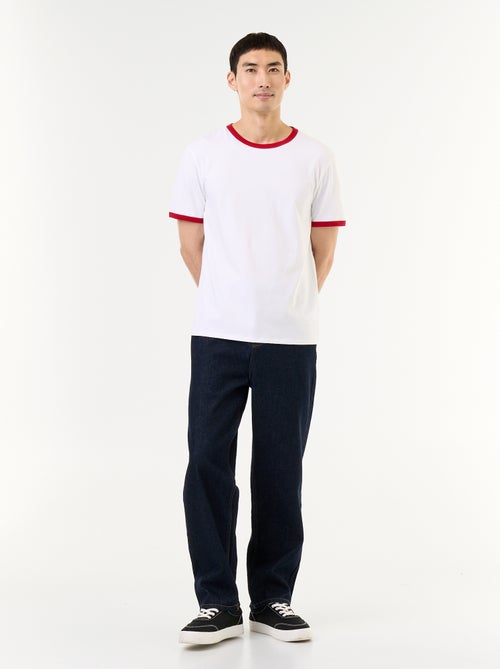 Calças de ganga de corte largo / relaxed fit - Kiabi Calças de ganga de corte largo / relaxed fit - Kiabi