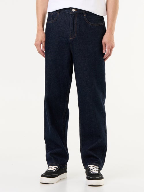Calças de ganga de corte largo / relaxed fit - Kiabi Calças de ganga de corte largo / relaxed fit - Kiabi