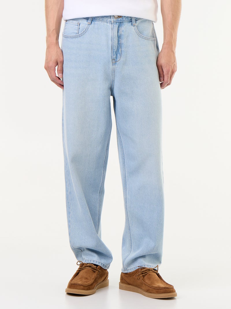 Calças de ganga de corte largo / relaxed fit Azul - Kiabi