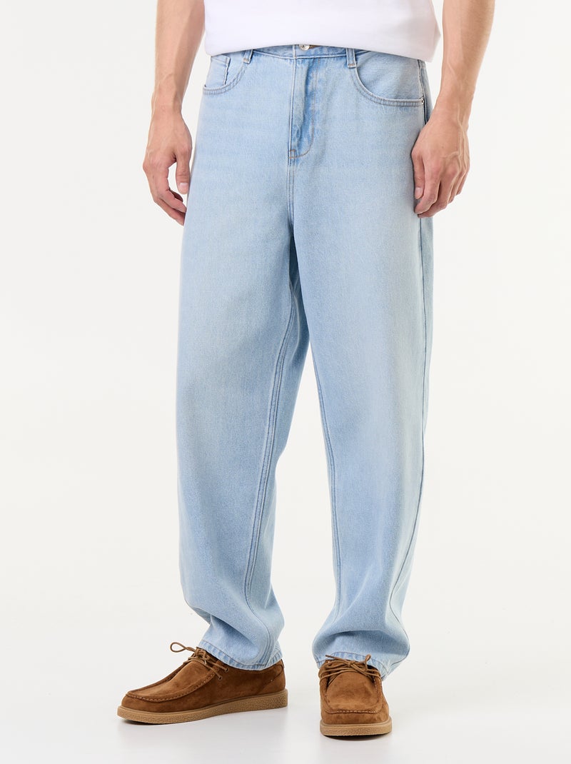 Calças de ganga de corte largo / relaxed fit Azul - Kiabi