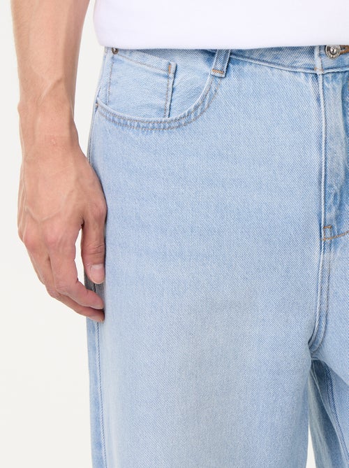 Calças de ganga de corte largo / relaxed fit - Kiabi Calças de ganga de corte largo / relaxed fit - Kiabi