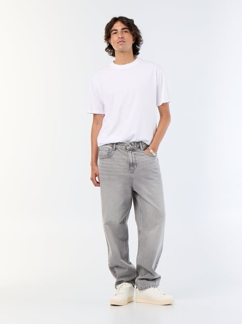 Calças de ganga de corte largo / relaxed fit - Kiabi