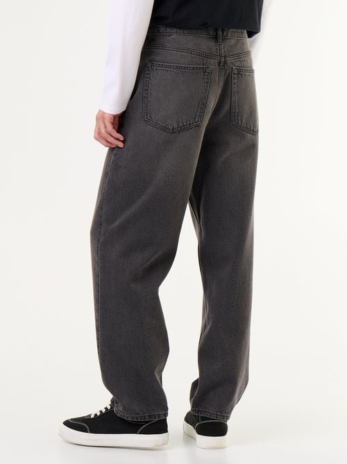 Calças de ganga de corte largo / relaxed fit - Kiabi Calças de ganga de corte largo / relaxed fit - Kiabi
