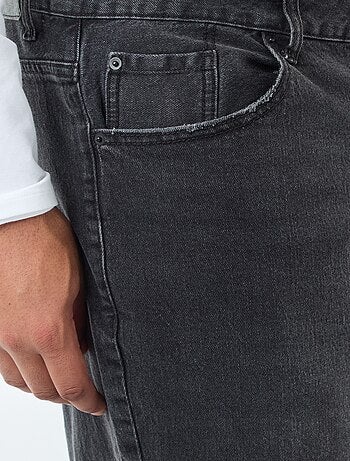 Calças de ganga de corte relaxed com 5 bolsos