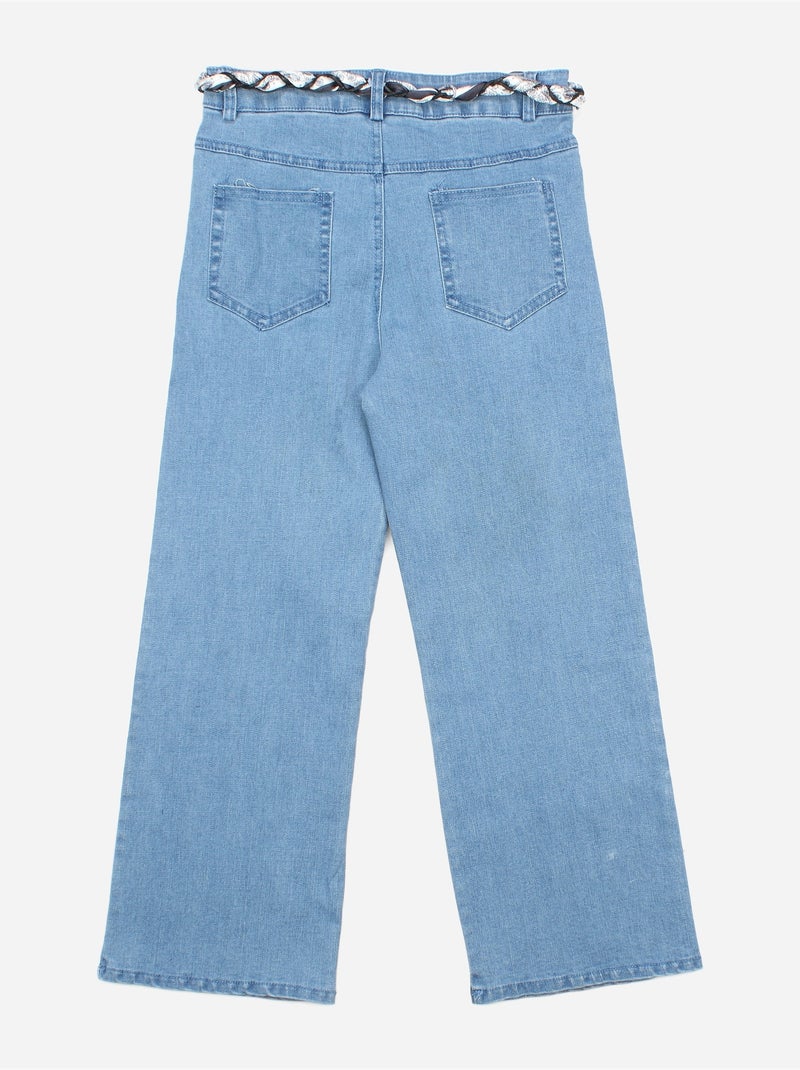 Calças de ganga de corte reto - Kids Star Azul - Kiabi