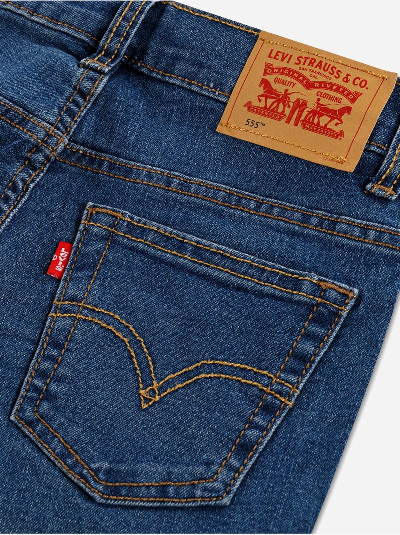Calças de ganga de corte reto - levi's kids Azul escuro - Kiabi