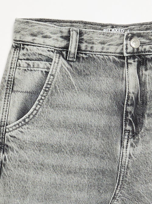 Calças de ganga de corte reto de 5 bolsos - Kiabi