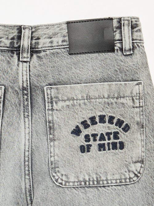 Calças de ganga de corte reto de 5 bolsos - Kiabi