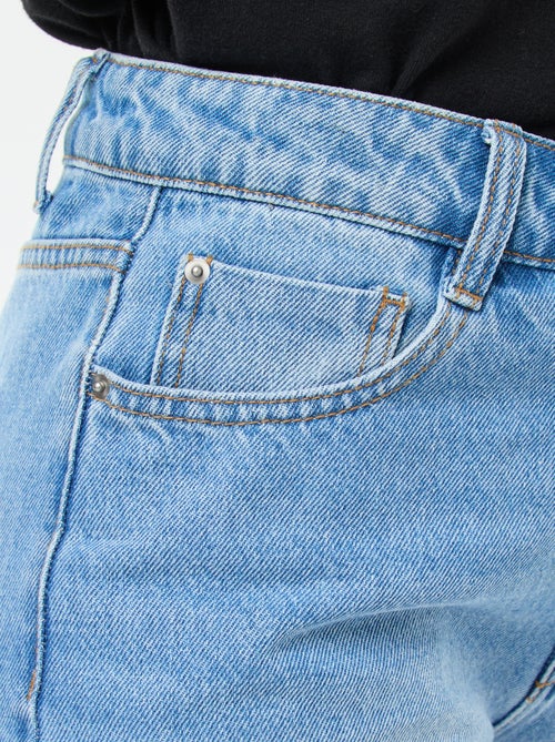 Calças de ganga de corte reto regular - L28 - Kiabi