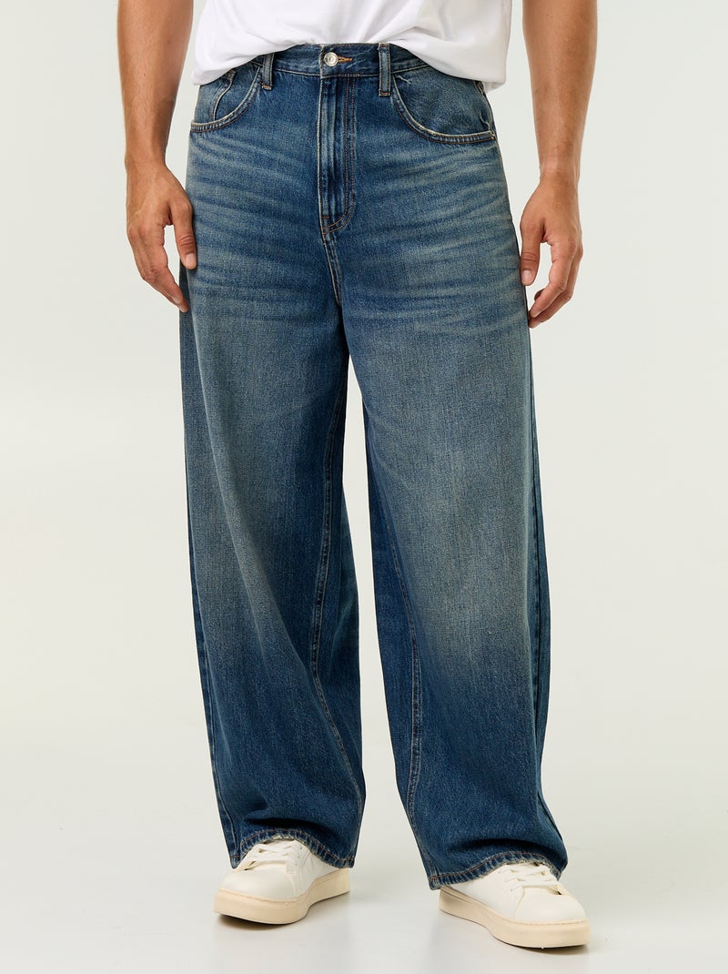 Calças de ganga de corte super baggy Azul - Kiabi