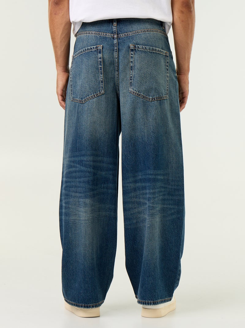 Calças de ganga de corte super baggy Azul - Kiabi