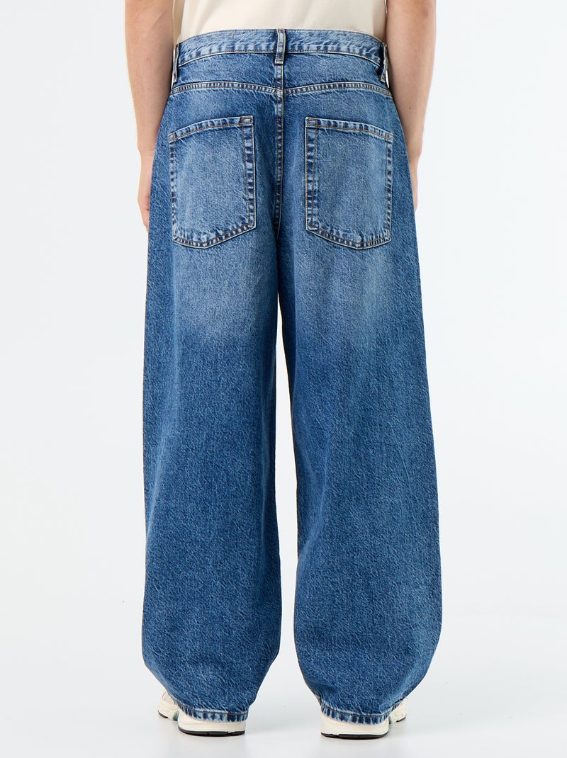 Calças de ganga de corte super baggy Azul - Kiabi
