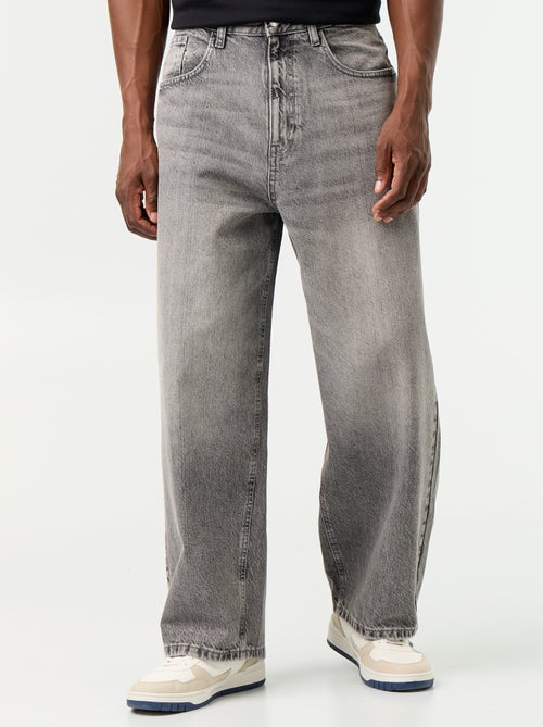 Calças de ganga de corte super baggy - Kiabi