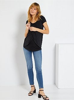 Calças de ganga de grávida com corte skinny - Kiabi