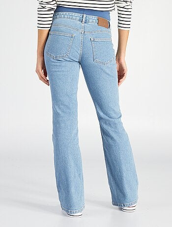 Calças de ganga de grávida corte flare