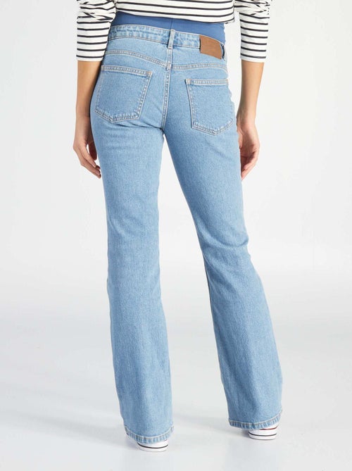 Calças de ganga de grávida corte flare - Kiabi