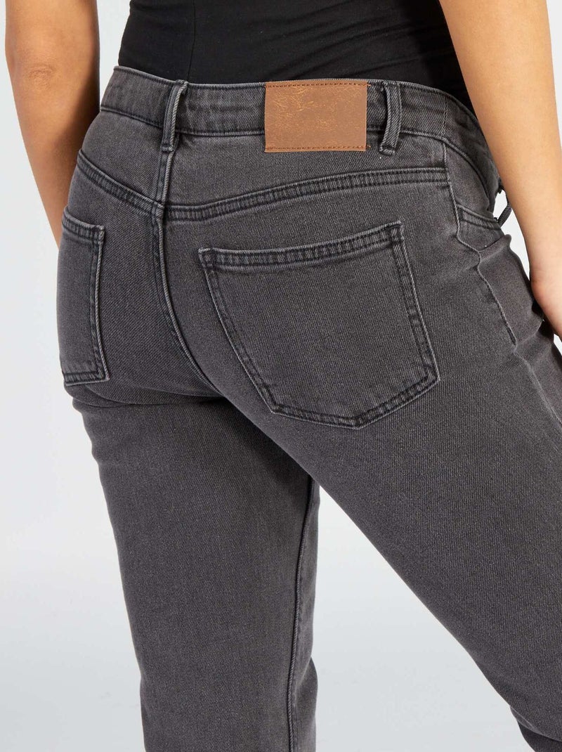 Calças de ganga de grávida corte flare CINZA - Kiabi