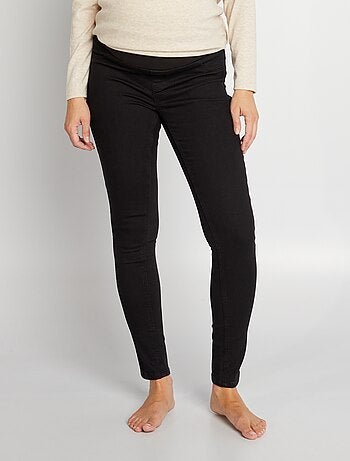 Calças de ganga de grávida super elásticas - Início da gravidez - pequena faixa