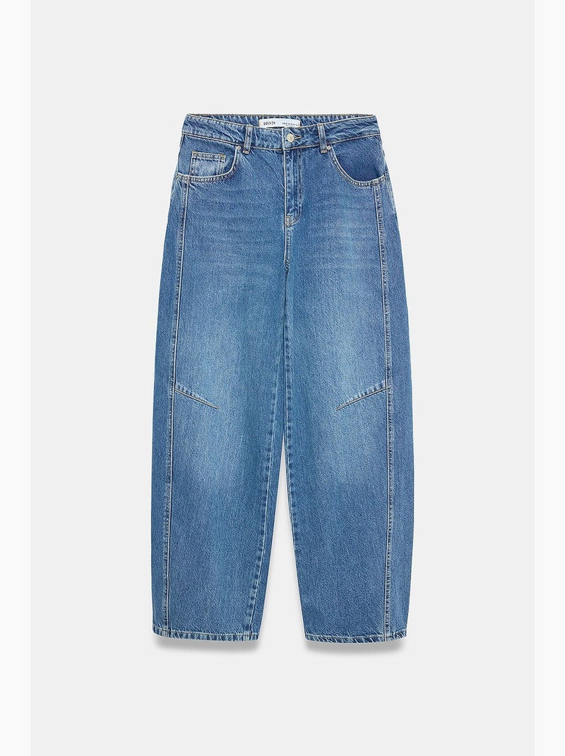Calças de ganga de mulher dilvin Azul-safira - Kiabi