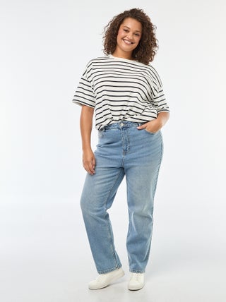 Calças de ganga elásticas straight