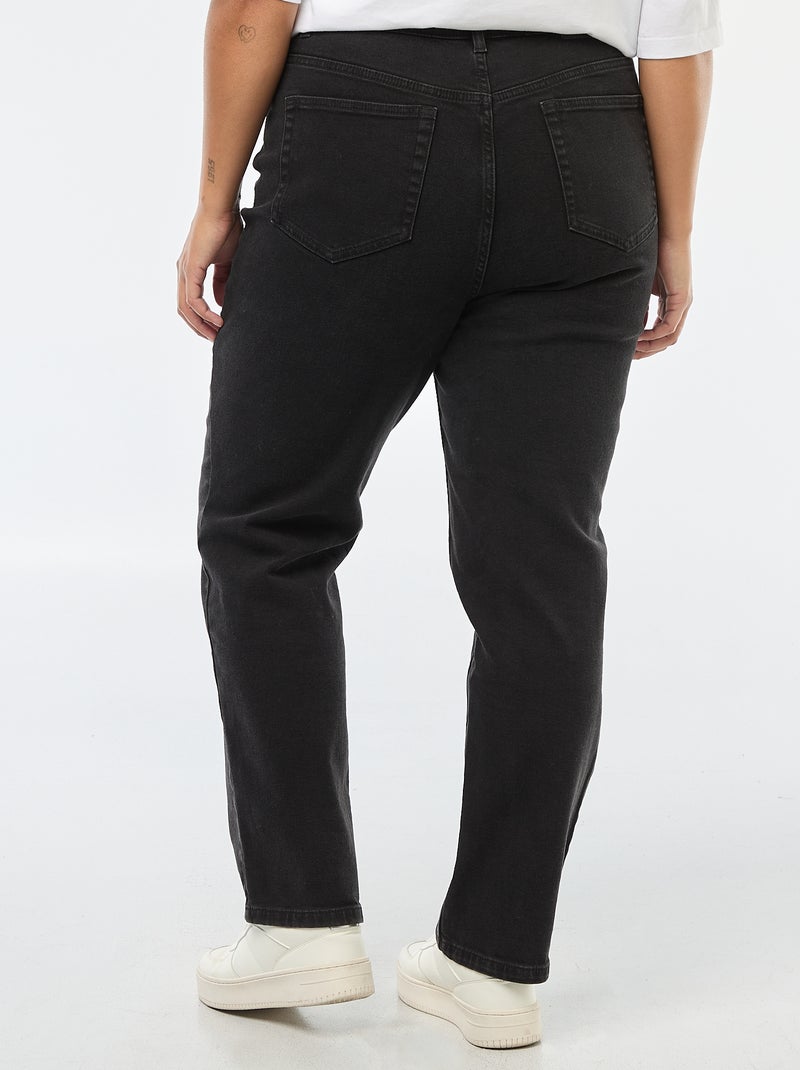 Calças de ganga elásticas straight Cinza - Kiabi