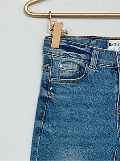 Calças de ganga em algodão elástico com 'estrelas' - Kiabi