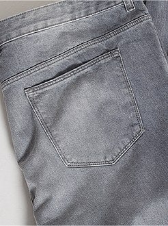 Calças de ganga em puro algodão - Kiabi