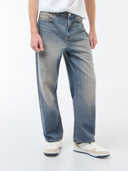 Calças de ganga estilo baggy com 5 bolsos - Kiabi