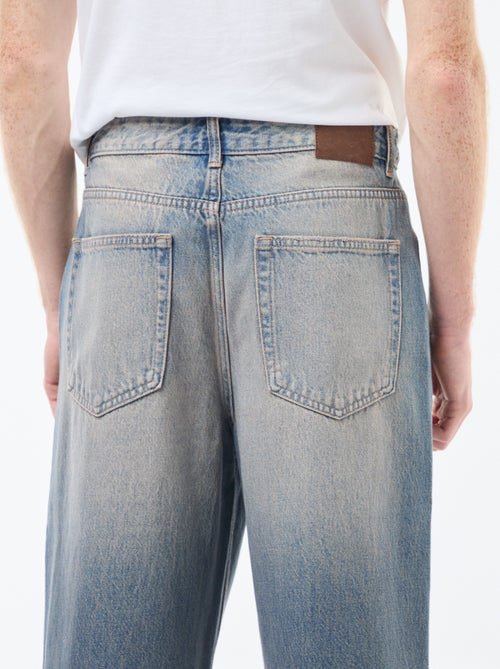 Calças de ganga estilo baggy com 5 bolsos - Kiabi