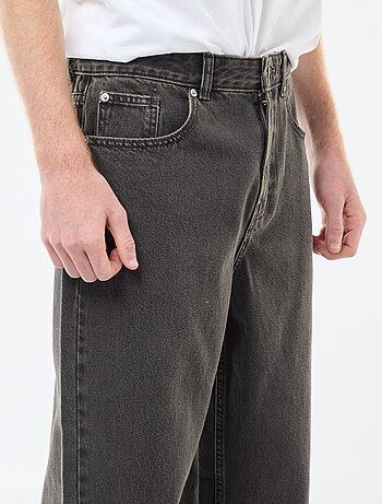 Calças de ganga estilo baggy com 5 bolsos