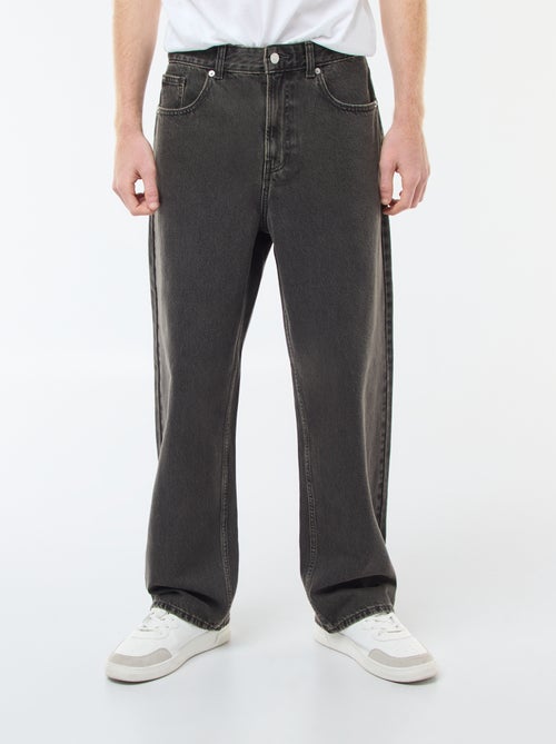 Calças de ganga estilo baggy com 5 bolsos - Kiabi