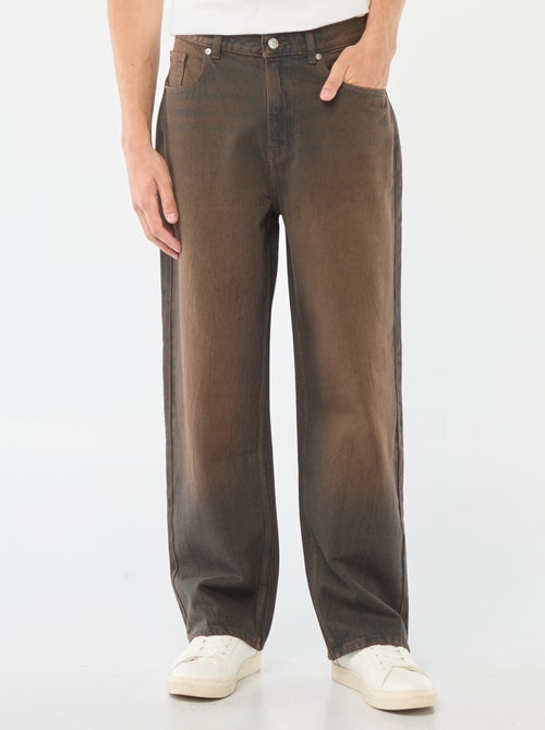 Calças de ganga estilo baggy com 5 bolsos - Kiabi