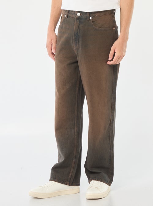 Calças de ganga estilo baggy com 5 bolsos - Kiabi