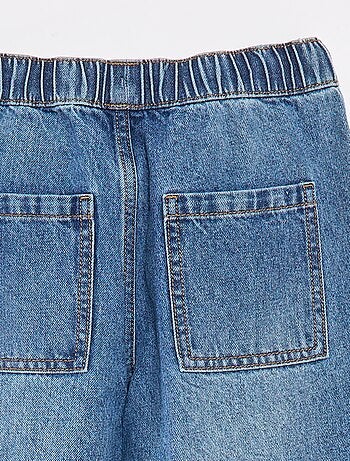 Calças de ganga estilo calças de fato de treino