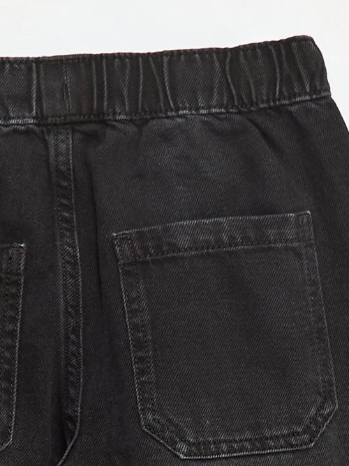 Calças de ganga estilo calças de fato de treino - Kiabi