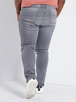 Calças de ganga fitted em algodão elástico L32 - Kiabi