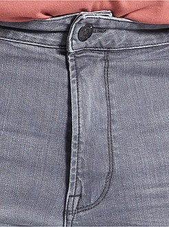 Calças de ganga fitted em algodão elástico L32 - Kiabi