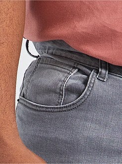 Calças de ganga fitted em algodão elástico L32 - Kiabi