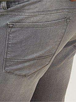 Calças de ganga fitted em algodão elástico L32 - Kiabi