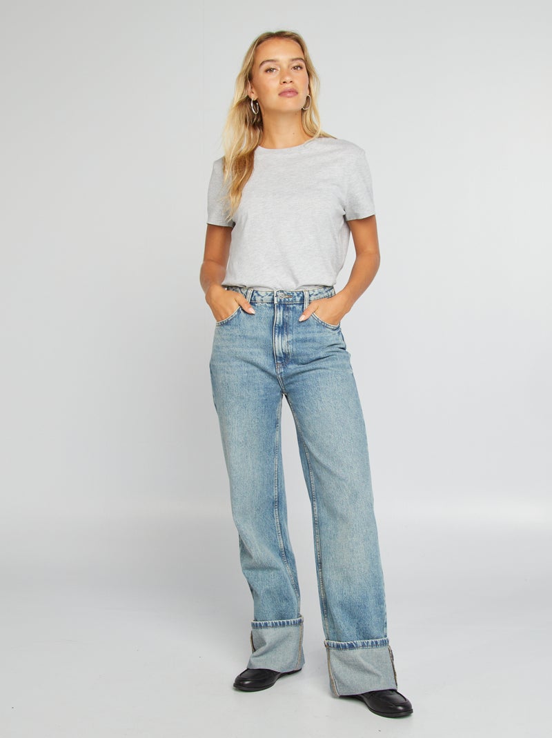 Cintura Subida CalÃ§as Largas Senhora Comprar Verão Outono Calças - Main Image