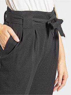 Calças de ganga largas com cintura subida - Kiabi