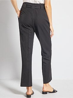 Calças de ganga largas com cintura subida - Kiabi