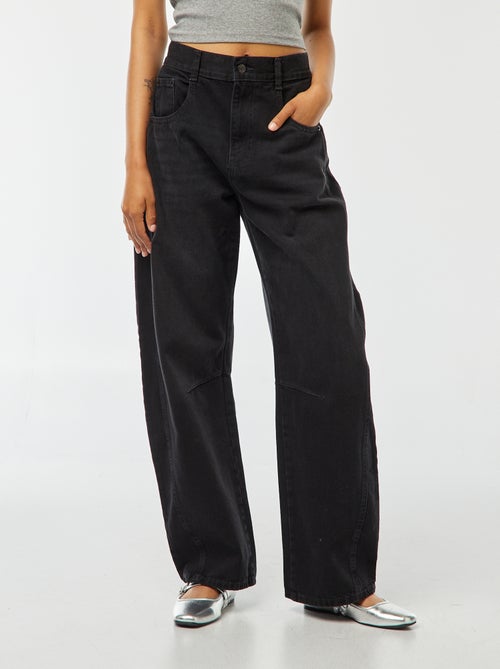 Calças de ganga largas com corte balão - Kiabi