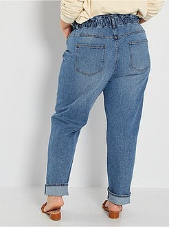 Calças de ganga largas de conceção ecológica - Kiabi