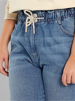 Calças de ganga largas de conceção ecológica - Kiabi