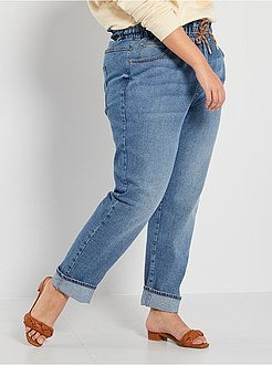 Calças de ganga largas de conceção ecológica - Kiabi